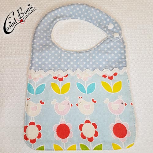 babero patchwork bebe artesanal