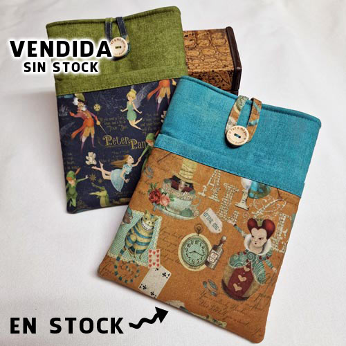 Funda para libro o tablet Peter Pan - Mericuquis funda hecha a mano!!