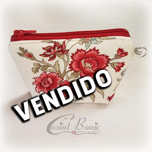 monedero estampado flores