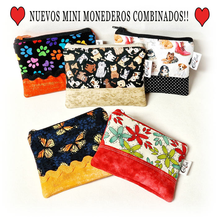 monederos patchwork artesanales